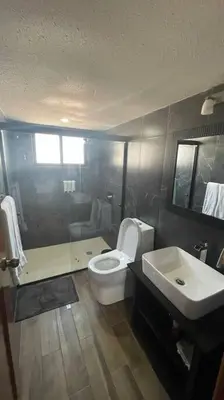 Un baño de Cabaña Alpina