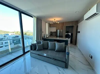 Zona de estar de Loft en WTower 603 Mazatlan