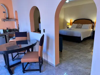 Cama o camas de una habitación en Tres Iguanas Apart Hotel - New, cozy & spacious flats, short walk to beach
