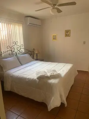 Cama o camas de una habitación en Depa a unos minutos de consulado!