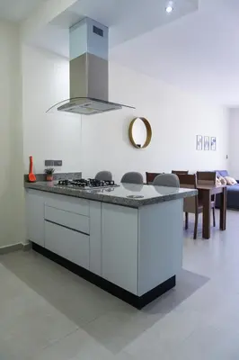 Una cocina o zona de cocina en Spacious family apartment in Mazatlán