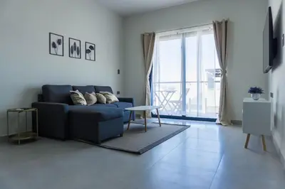 Zona de estar de Spacious family apartment in Mazatlán