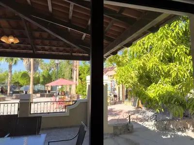 Jardín al aire libre en Habitación #1 en el Centro Histórico de Loreto