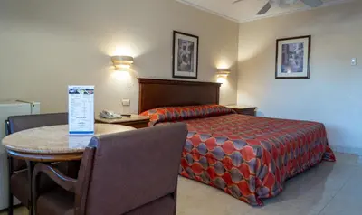 Cama o camas de una habitación en Hotel San Angel