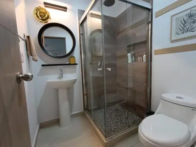 Un baño de Departamento a 5 min de la playa, Cerritos