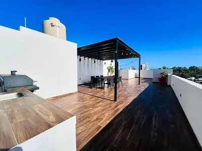 Un balcón o terraza de Rio de la plata D203 lujoso super céntrico