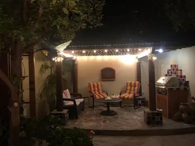Zona de estar de Extraordinary 3bedrooms home with private pool