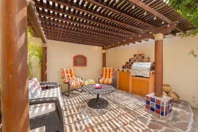 Zona de estar de Extraordinary 3bedrooms home with private pool