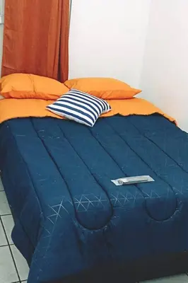 Cama o camas de una habitación en Departamento Completo, Centro Histórico Durango