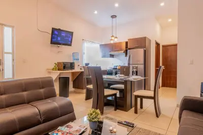 Una cocina o zona de cocina en Elegante Condo CentroHistórico con Cochera