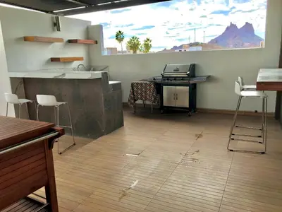 Plano de Amplia terraza cerca del centro