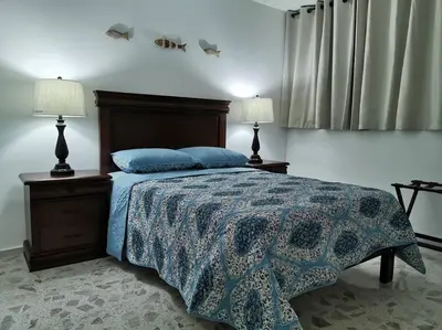 Cama o camas de una habitación en Excelente apto muy cerca de la playa 202