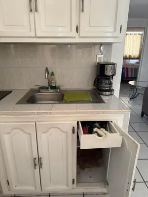 Una cocina o zona de cocina en 302 Excelente apto muy Cerca de Playa