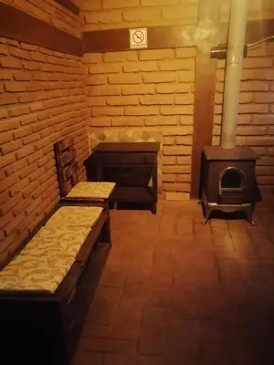 Zona de estar de Cabaña El Fresno