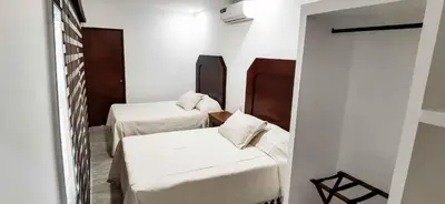 Cama o camas de una habitación en Vagón Resort