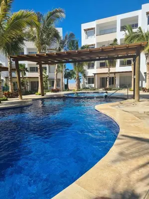 Piscina en o cerca de Departamento Vacacional en Mazatlán