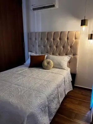 Cama o camas de una habitación en Ubicado en la marina/cerca de la playa/ 2 albercas
