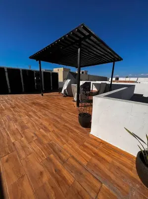 Un balcón o terraza de Ubicado en la marina/cerca de la playa/ 2 albercas