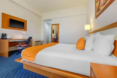 Cama o camas de una habitación en Greenwood Hotel Torreón