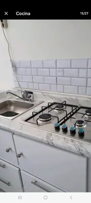Una cocina o zona de cocina en Santa Clara Apt
