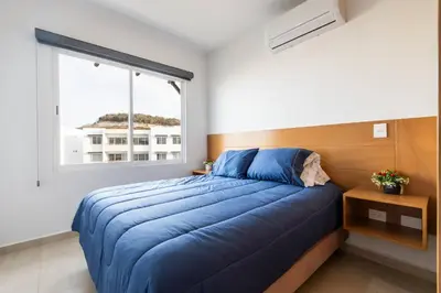 Cama o camas de una habitación en para relajarse muy cerca de la playa by G P S rentas