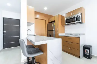 Una cocina o zona de cocina en para relajarse muy cerca de la playa by G P S rentas