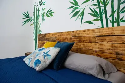 Cama o camas de una habitación en Isla Venados Habitaciones Vacacionales
