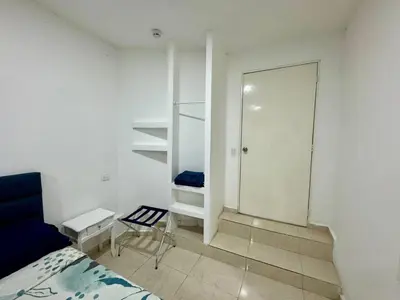 Cama o camas de una habitación en Isla Venados Habitaciones Vacacionales