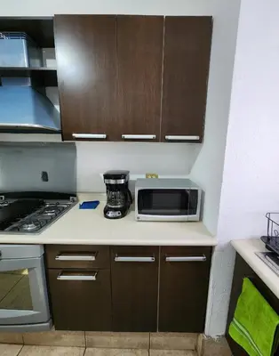 Una cocina o zona de cocina en Casa céntrica, en privada con acceso controlado