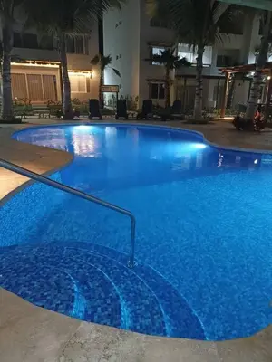 Piscina en o cerca de Departamento Planta Baja, A 1 Minuto de la playa.