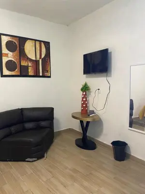 Una televisión o centro de entretenimiento en Renta de habitación/cama matrimonial