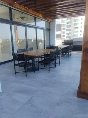 Un balcón o terraza de Vistas increíbles frente al mar,10° piso en el malecón de Mazatlán