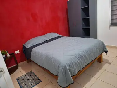 Cama o camas de una habitación en Residencia Los Hebreos