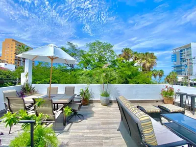 Plano de Ecosuite 2, Near the beach and shared terrace.