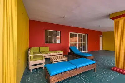 Zona de estar de Hermosa Casa con Alberca 1 Habitación