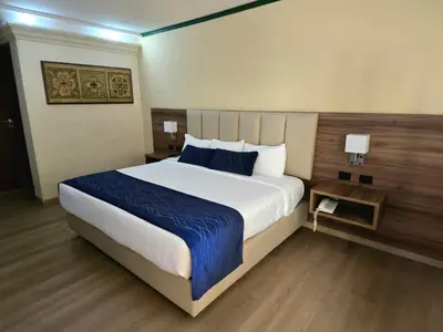 Cama o camas de una habitación en Las Misiones Hotel