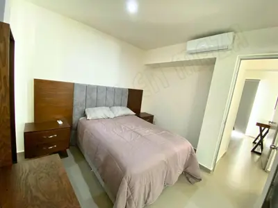 Cama o camas de una habitación en Residencial Coto Mareta 8 Excelente Departamento con Alberca en Zona Exclusiva de Mazatlán