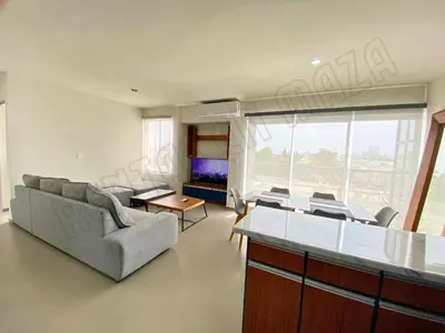 Una televisión o centro de entretenimiento en Residencial Coto Mareta 8 Excelente Departamento con Alberca en Zona Exclusiva de Mazatlán