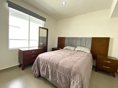 Cama o camas de una habitación en Residencial Coto Mareta 8 Excelente Departamento con Alberca en Zona Exclusiva de Mazatlán