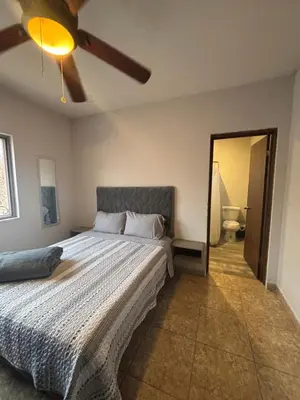 Cama o camas de una habitación en Habitacion Cedro