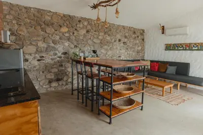 Una cocina o zona de cocina en Toninas México Bungalow