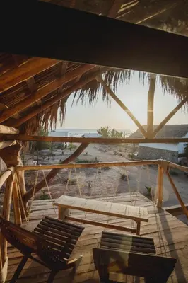 Un balcón o terraza de Toninas México Bungalow