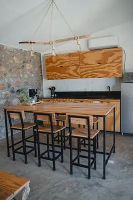 Una cocina o zona de cocina en Toninas México Bungalow