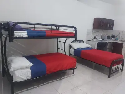 Cama o camas de una habitación en DEPARTAMENTO PERLITA