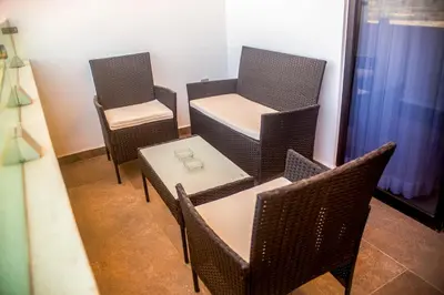 Zona de estar de Marina Cerritos Loft Wave Pool and Amenities