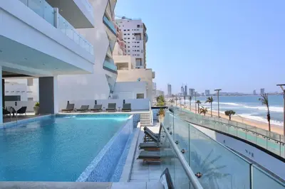 Piscina en o cerca de Altomare hermoso depa con vista al mar