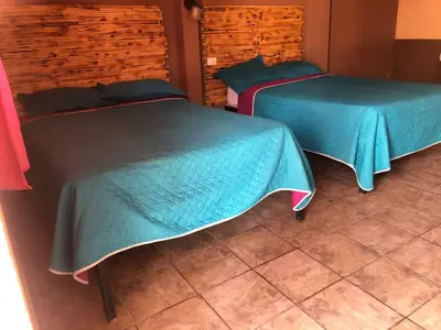 Cama o camas de una habitación en Hotel Destino EISA