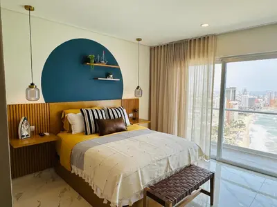 Cama o camas de una habitación en Isla Venados - Beach Condo