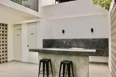 Una cocina o zona de cocina en Hotel boutique 1A Lomas Sense