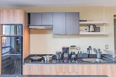 Una cocina o zona de cocina en Hermoso Depa en Centro Historico con Mini split